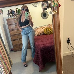 Levi's Light Blue Straight Leg Women's Jeans vintage white tag